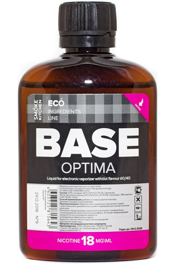 Для самозамеса Основа BASE Optima 60/40 VGPG 18 мг/100мл