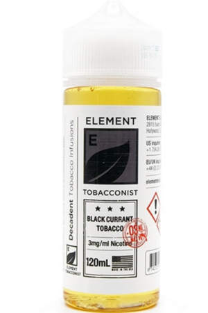 Жидкости (E-Liquid) Жидкость Element Classic Black Currant Tobacco 120/3