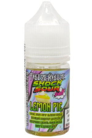 Жидкости (E-Liquid) Жидкость Freeze Breeze Salt: Shock Lemon Pie 30/20