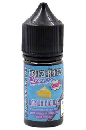Жидкости (E-Liquid) Жидкость Freeze Breeze Salt: Blizzard Lemon Pie Ice 30/20