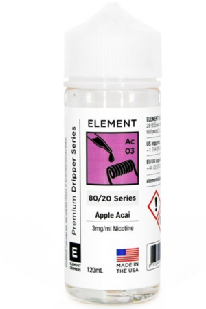 Жидкости (E-Liquid) Жидкость Element Classic Apple Acai 120/3