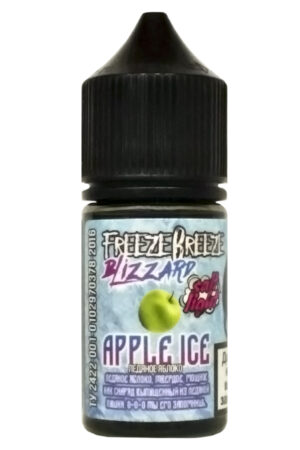 Жидкости (E-Liquid) Жидкость Freeze Breeze Salt: Blizzard Apple Ice 30/20