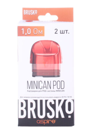 Расходные элементы Картридж Brusko Minican,1.0 ohm красный