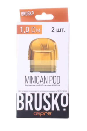 Расходные элементы Картридж Brusko Minican,1.0 ohm желтый