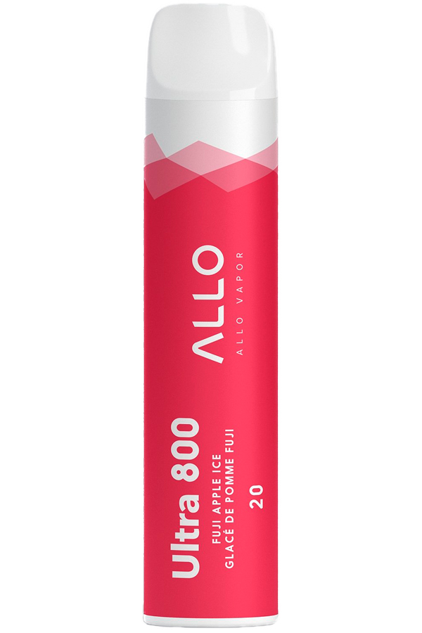 Электронные сигареты Одноразовый Allo Vapor Allo Ultra 800 Fuji Apple Ice Холодное Яблоко