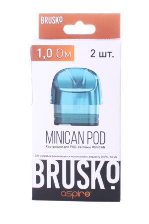 Расходные элементы Картридж Brusko Minican,1.0 ohm синий