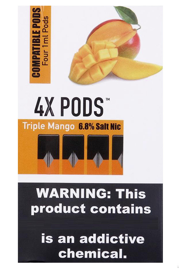 Расходные элементы Картриджи 4X Pods (4 шт) Triple Mango 68 мг