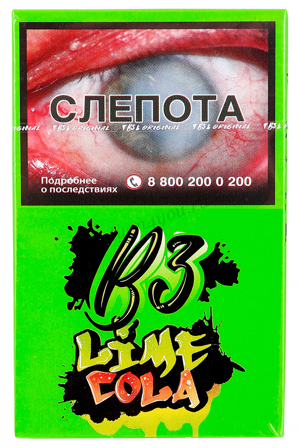 Табак Табак Для Кальяна B3 50г Lime Cola Кола Лайм M