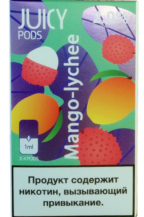 Расходные элементы Картриджи Juice Pods Mango-Lychee Манго-Личи 2%