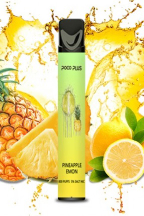 Электронные сигареты Одноразовый Poco Plus 800 Pineapple Lemon Ананас Лимон