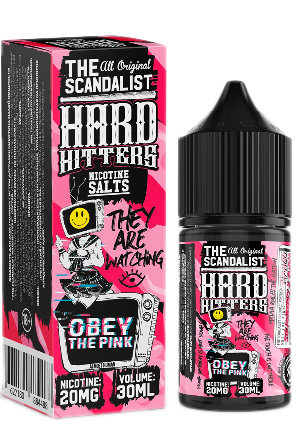 Жидкости (E-Liquid) Жидкость The Scandalist Salt: Hardhitters Obey The Pink 30/20