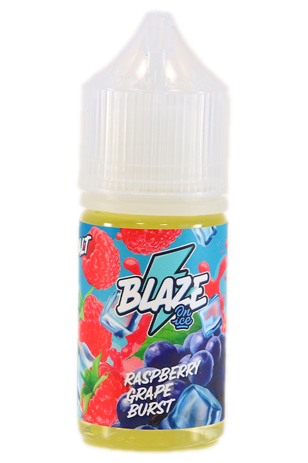 Жидкости (E-Liquid) Жидкость Blaze Salt: On Ice Raspberry Grape Burst 30/12