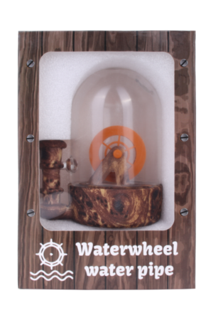 Курительные принадлежности Бонг стеклянный Wheel Water JL-O0287 Dark Brown