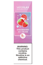 Электронные сигареты Одноразовый Vaporlax Mate 800 Strawberry Cream Клубничное Морожное