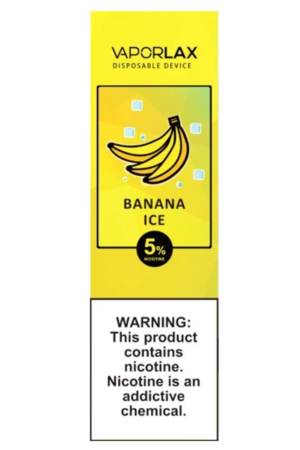 Электронные сигареты Одноразовый Vaporlax Mate 800 Banana Ice Ледяной Банан