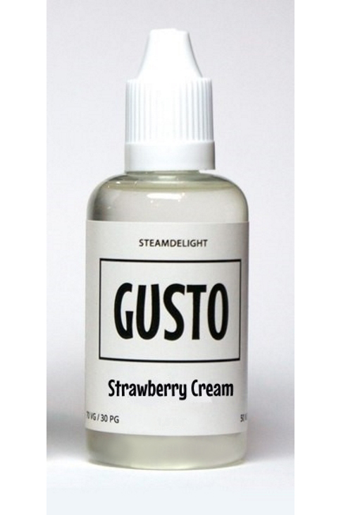 Жидкости (E-Liquid) Жидкость Steam Delight Classic: GUSTO Strawberry Cream 50/3