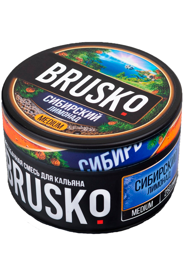 Табак Бестабачная смесь для кальяна Brusko 50г Сибирский лимонад