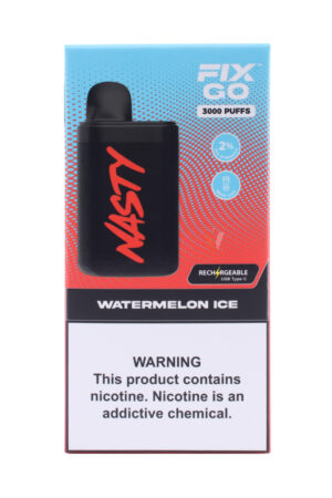 Электронные сигареты Одноразовый Nasty Fix Go 3000 Watermelon Ice Ледяной Арбуз