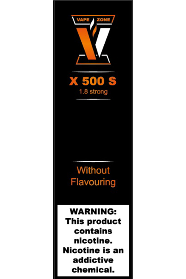 Электронные сигареты Одноразовый VAPE ZONE X 500 S 1.8 strong Without Flavouring Без Запаха