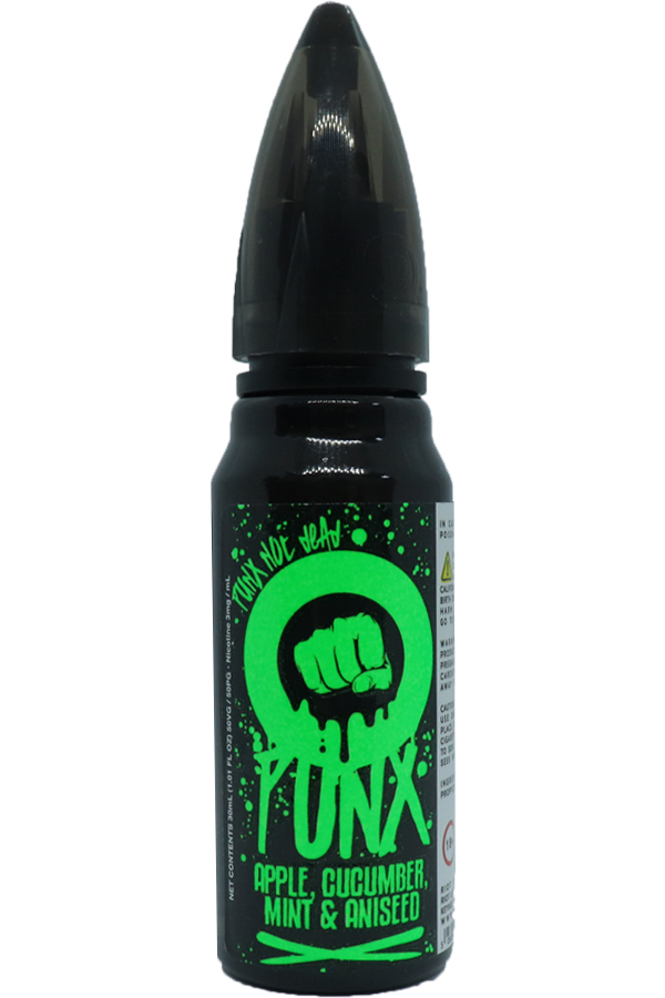 Жидкости (E-Liquid) Жидкость Riot Classic: PUNX Apple Cucumber Mint Aniseed 30/3