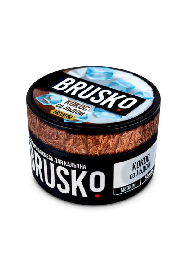 Табак Бестабачная смесь для кальяна Brusko 50г Кокос со льдом
