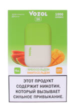 Электронные сигареты Одноразовый VOZOL D6 1000 Lush Ice & Iced Mango Арбузный Лёд & Ледяное Манго