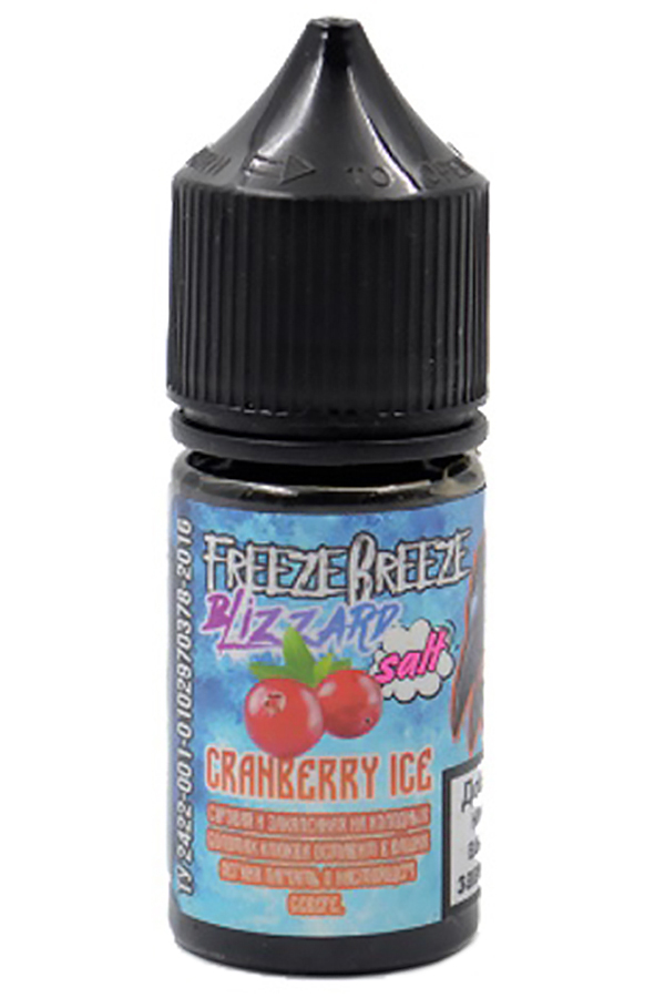 Жидкости (E-Liquid) Жидкость Freeze Breeze Salt: Blizzard Cranberry Ice 30/20