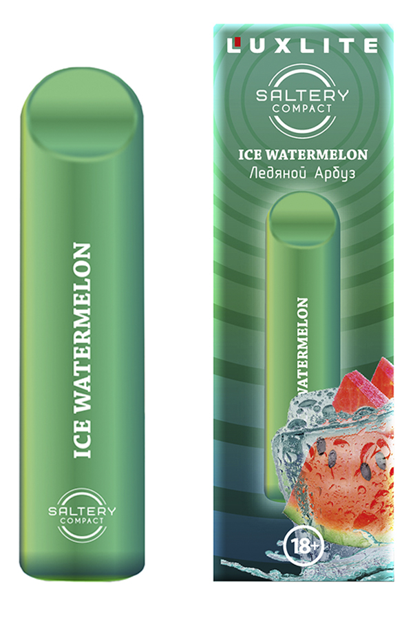 Электронные сигареты Одноразовый Luxlite Saltery Compact 300 Ice Watermelon Ледяной Арбуз