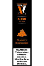 Электронные сигареты Одноразовый VAPE ZONE X 500 1.9 hard Blueberry Blackcurrant Черника Черная Смородина