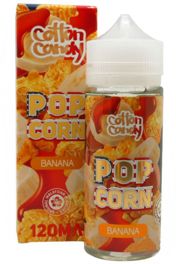 Жидкости (E-Liquid) Жидкость Cotton Candy Zero: Popcorn Банан 120/0