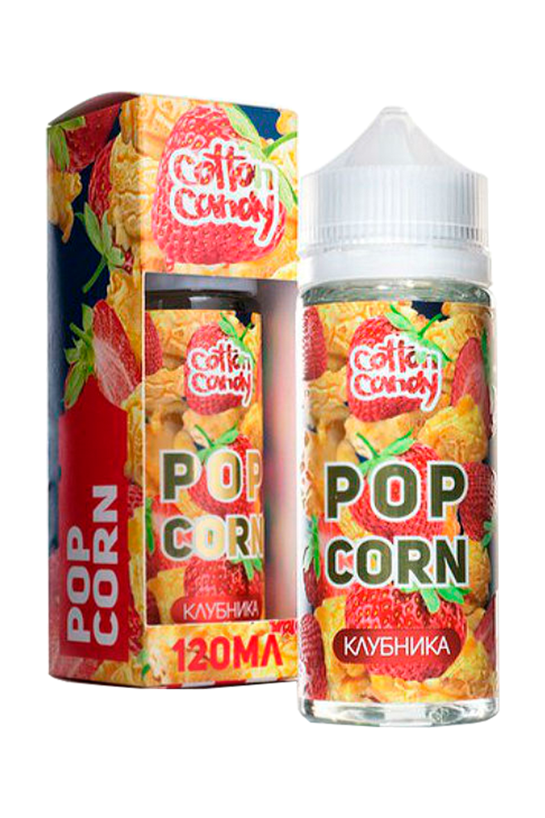 Жидкости (E-Liquid) Жидкость Cotton Candy Zero: Popcorn Клубника 120/0