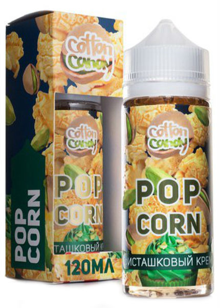 Жидкости (E-Liquid) Жидкость Cotton Candy Zero: Popcorn Фисташковый Крем 120/0