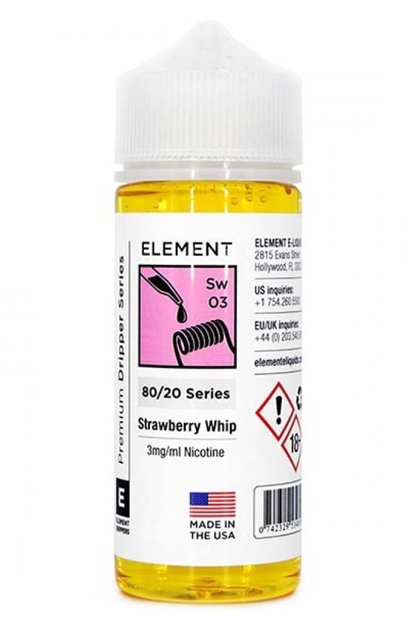 Жидкости (E-Liquid) Жидкость Element Classic Strawberry Whip 125/3