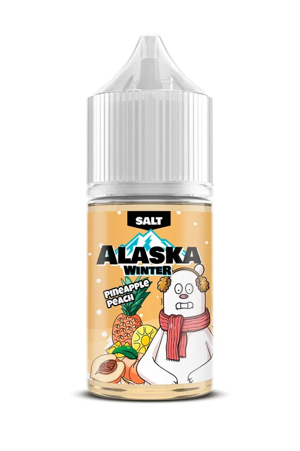Жидкости (E-Liquid) Жидкость Alaska Salt: Winter Pineapple Peach 30/20