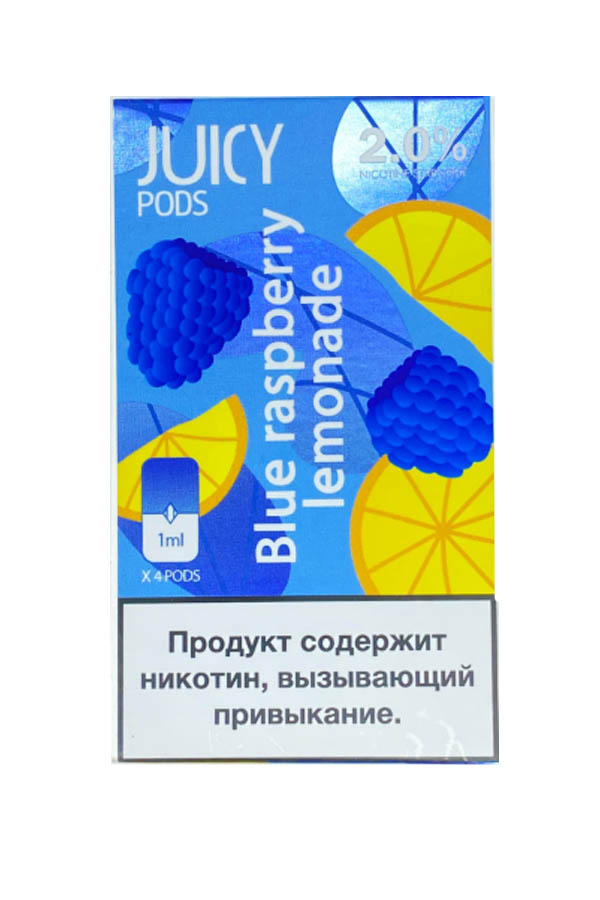 Расходные элементы Картриджи Juice Pods Blue Raspberry Lemonade Ежевичный лимонад 2%