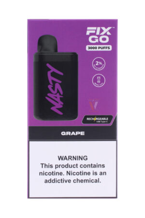 Электронные сигареты Одноразовый Nasty Fix Go 3000 Grape Виноград