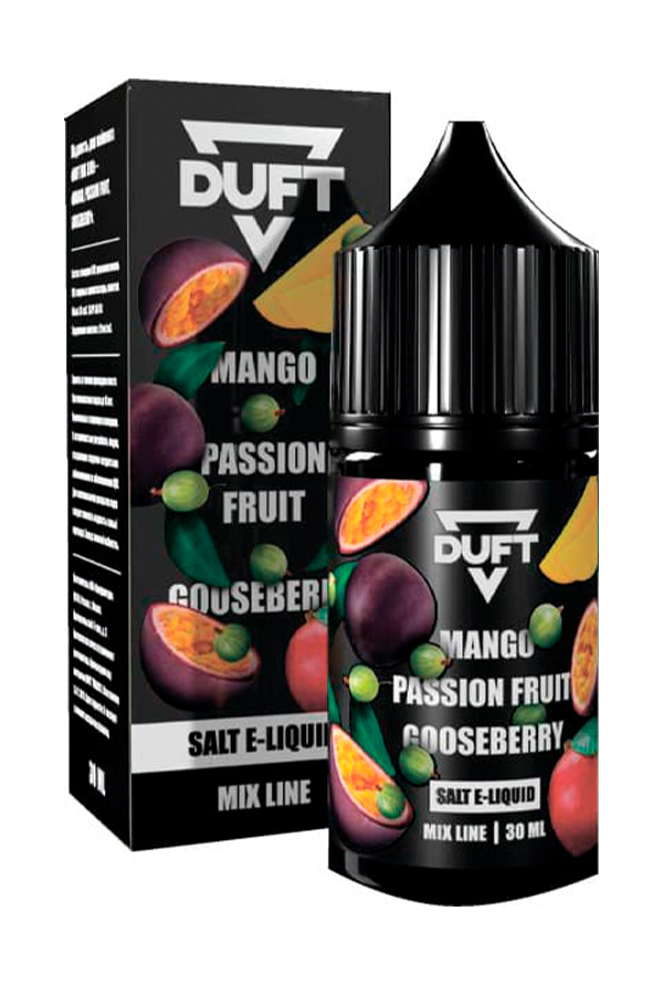 Жидкости (E-Liquid) Жидкость Duft Salt: Mix Line Mango Passionfruit Gooseberry 10/20 Hard