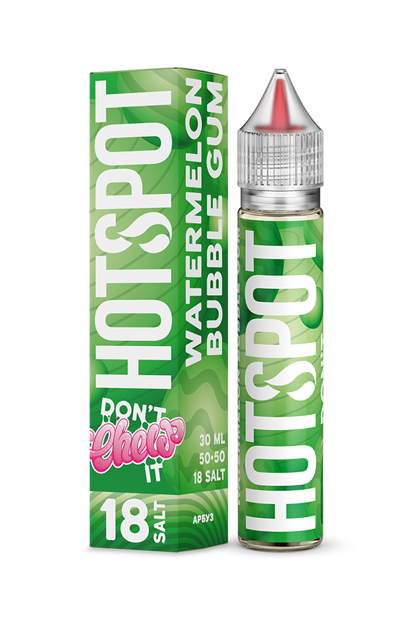 Жидкости (E-Liquid) Жидкость HOTSPOT Salt: Don't Chew It Watermelon Bubble Gum 30/18