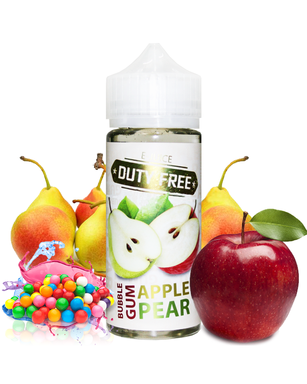 Жидкости (E-Liquid) Жидкость DUTY FREE Classic Buble gum apple pear 120/3