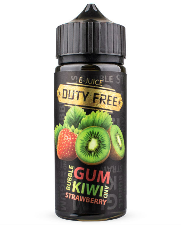 Жидкости (E-Liquid) Жидкость DUTY FREE Classic Bubble gum kiwi and strawberry 120/3