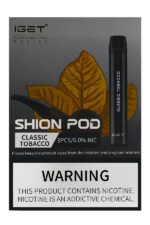 Электронные сигареты Одноразовый iGet Shion 600 Classic Tobaco Табак
