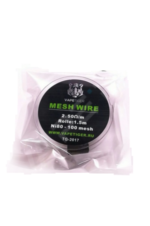 Расходные элементы Сетка Vapetiger Mesh Wire Ni80-100 2.5 Ом/м 1.5м