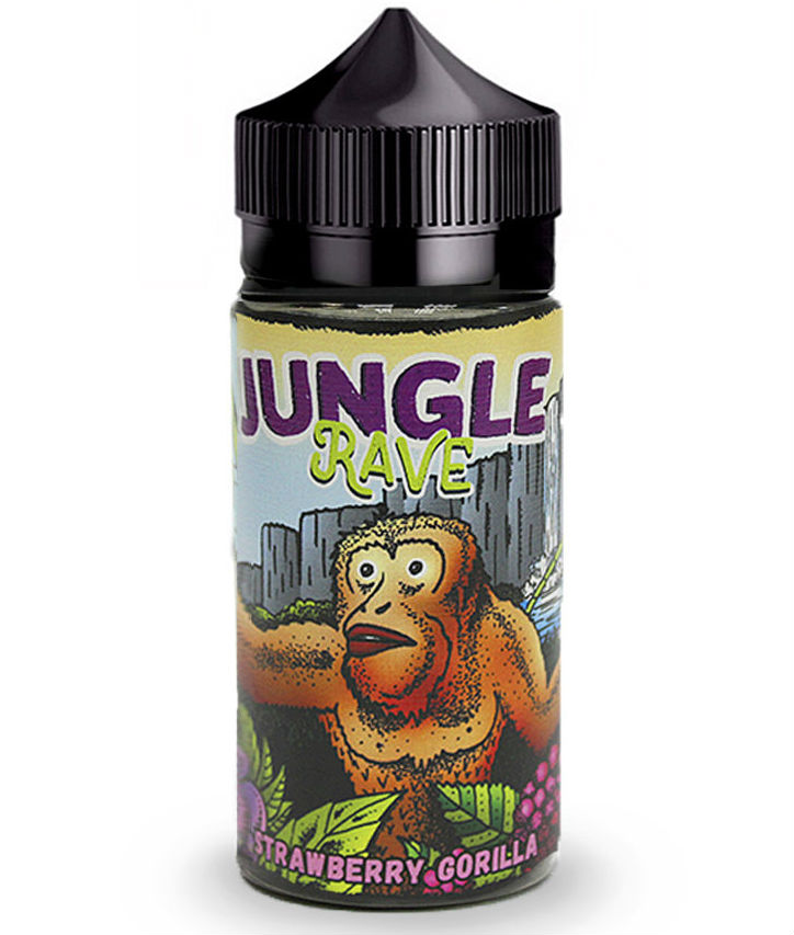 Жидкости (E-Liquid) Жидкость Jungle Rave Classic Strawberry Gorilla 100/3