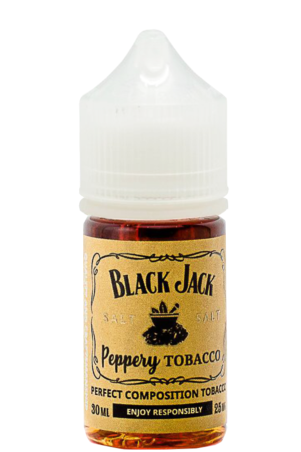 Жидкости (E-Liquid) Жидкость Black Jack Salt Peppery Tobacco 30/25