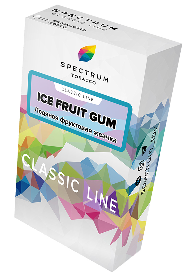 Табак Табак для кальяна Spectrum Tobacco 40 гр Ice Fruit Gum M