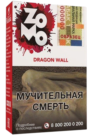 Табак Кальянный Табак Zomo 50 г Dragon Wall Персик Арбрикос Слива