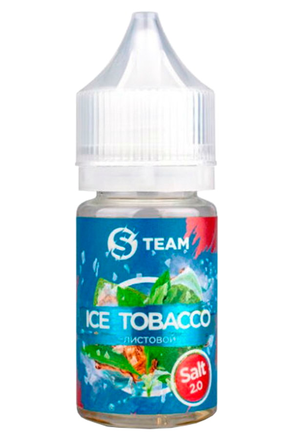 Жидкости (E-Liquid) Жидкость S Team Salt: Ice Tobacco Листовой 30/12