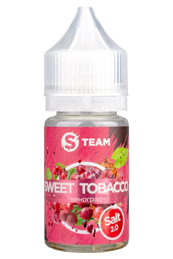 Жидкости (E-Liquid) Жидкость S Team Salt: Sweet Tobacco Виноград 30/12