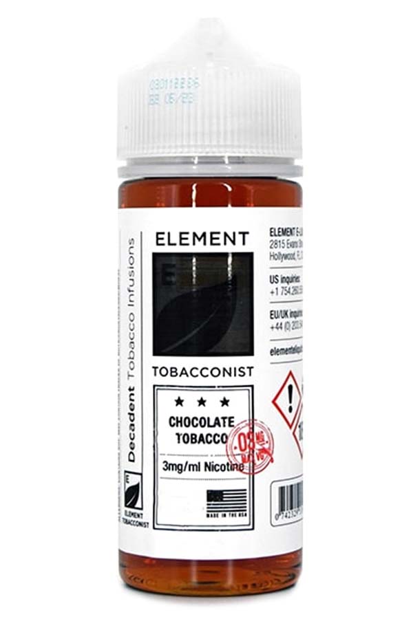 Жидкости (E-Liquid) Жидкость Element Classic Chocolate Tobacco 120/3