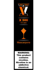 Электронные сигареты Одноразовый VAPE ZONE X 500 0.0 Zero Mascarpone Маскарпоне
